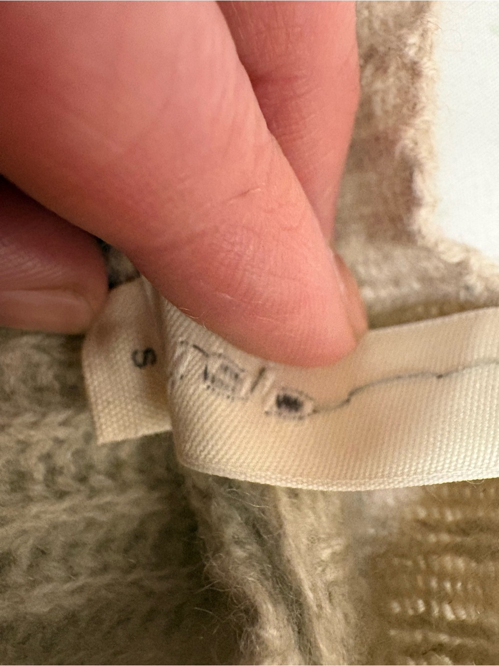 Plush Cashmere Rib-Knit Cardigan - Cream Nap originally $399 - Picture 6 of 6